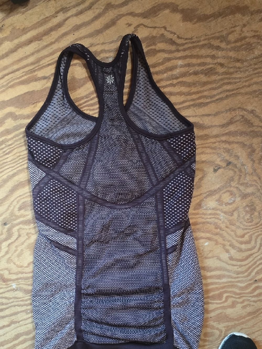 Athleta Purple Mesh Racerback Workout Tank - Picture 3 of 4